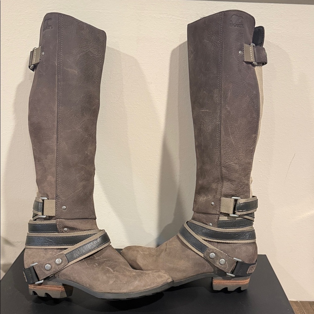 Sorel Brown Heeled Boots